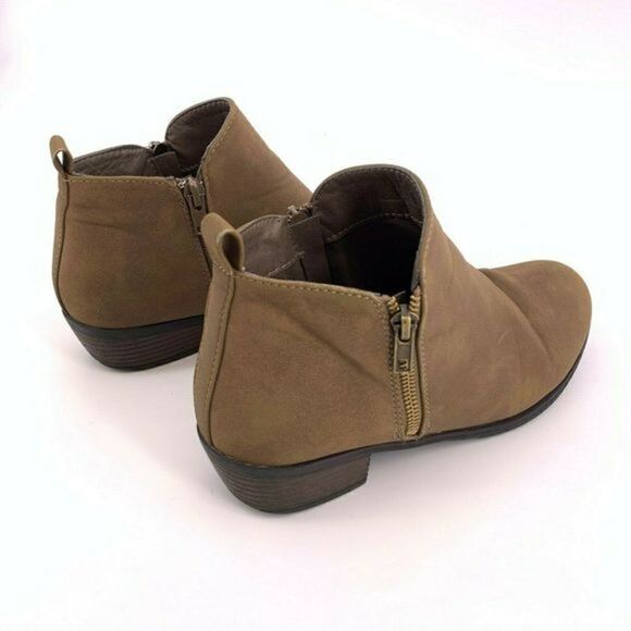 Pierre Dumas Brown Ankle Booties Brown Size 6 - Picture 3 of 8